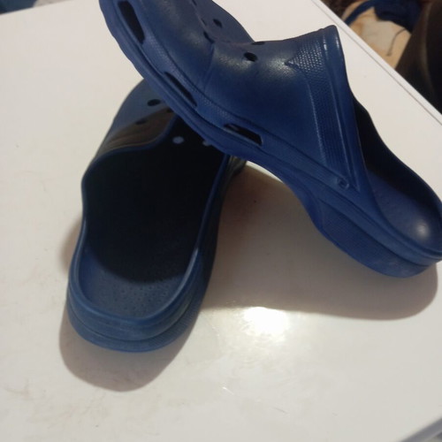 Flip flops size 44 navy blue with anatomical sole like new