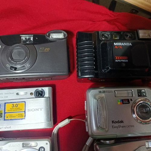 Various cameras used, pack of 8