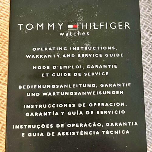 Tommy Hilfiger women's watch with three straps, like new, silver