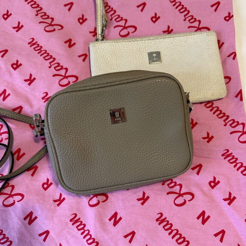 Kem crossbody bag like new with white small wallet