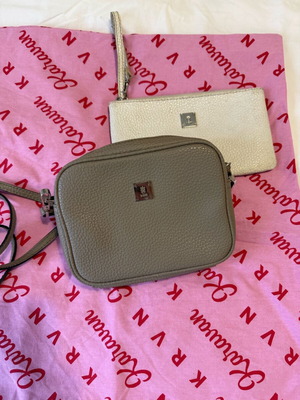 Kem crossbody bag like new with white small wallet