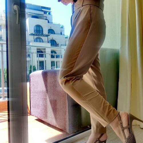 Zara pants Turkey, size S-M, beige brown