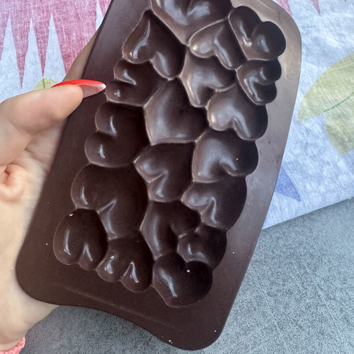 Silicone molds for candles like new, set of 7 chocolate designs