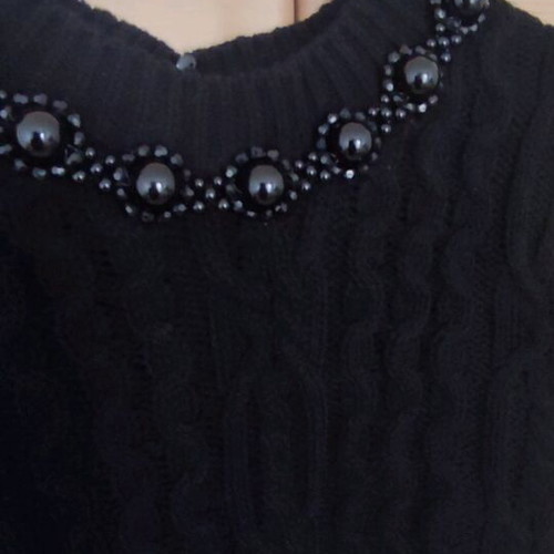 Zara knitted sweater new, size S/M, black