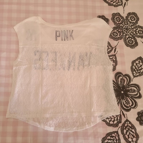 Victoria's Secret T-shirt used, short sleeve, white, XS