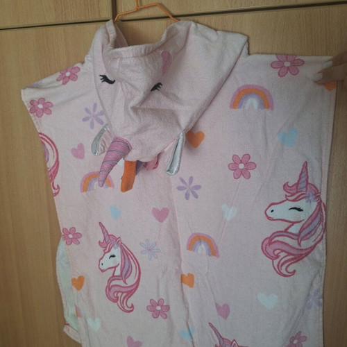 Unicorn Kids' Poncho Towel Age 2-5 Like New