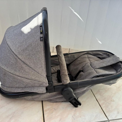 Hauk Atlantic Twin Melange Grey stroller like new for twins