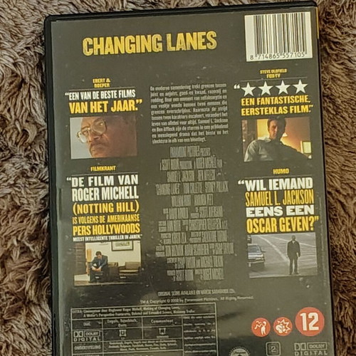 Changing Lanes DVD used, thriller with Bulgarian subtitles
