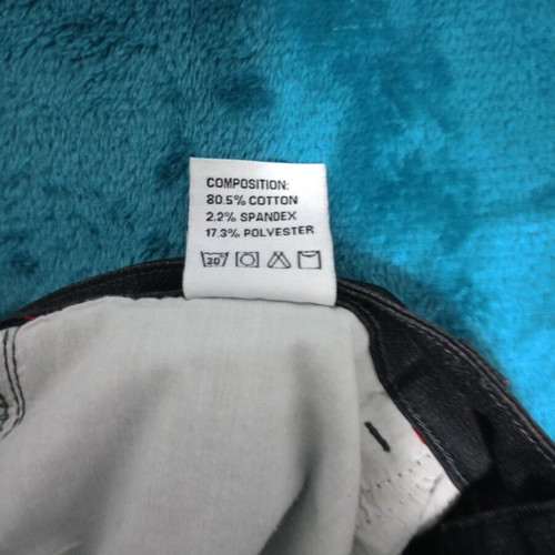 Women's elastic black denim set with embroidery like new