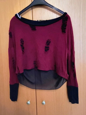 Top with transparency like new, cropped with transparent back