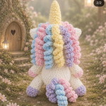Handmade knitted unicorn new