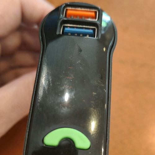 Fm transmission like new with two USB ports and memory card slot