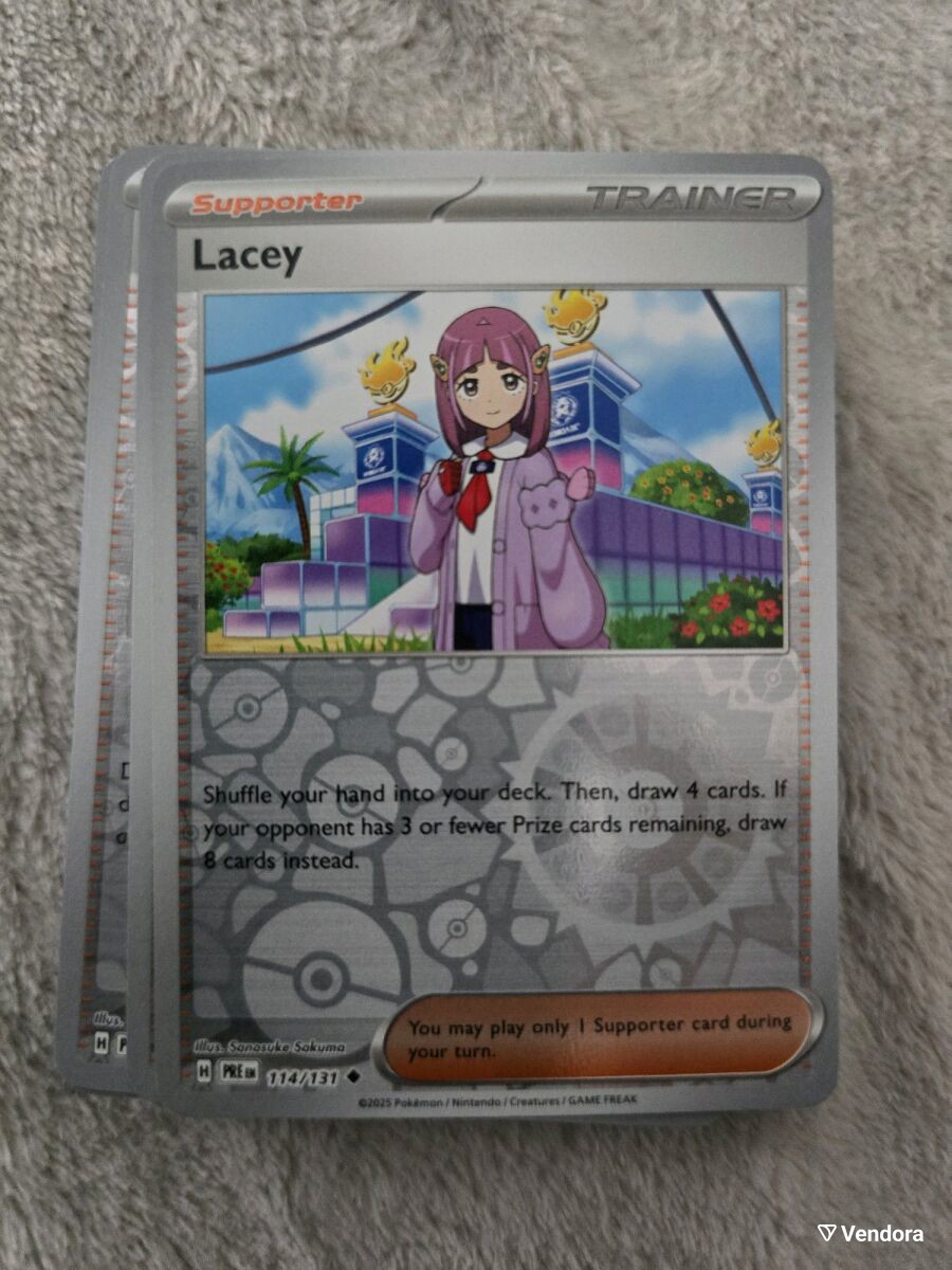 pokemon lacey card ENG SCR 166/142 Captured in a crystal Lacey 166/142 - Holofoil SV07
