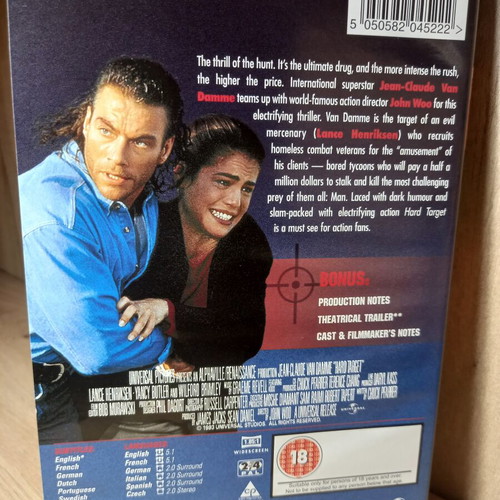 Hard Target DVD with English subtitles