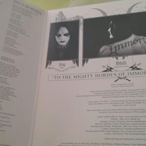 Abbath LP 1st press limited to 1600 copies new metal
