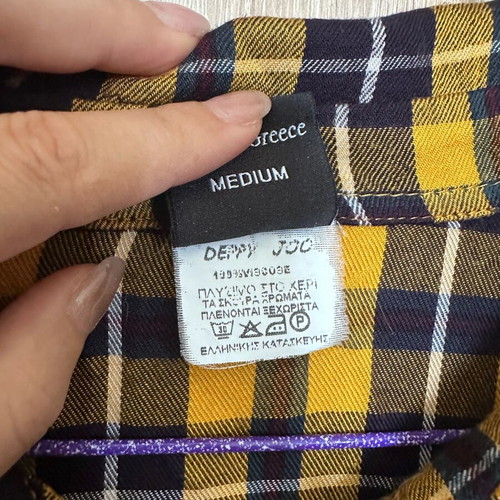 Deppy Jo shirt dress medium size like new, multicolor yellow