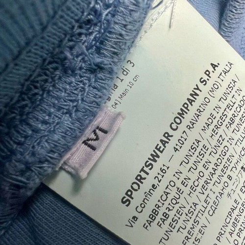 Stone Island garment-dyed cotton jersey shorts size M like new, blue