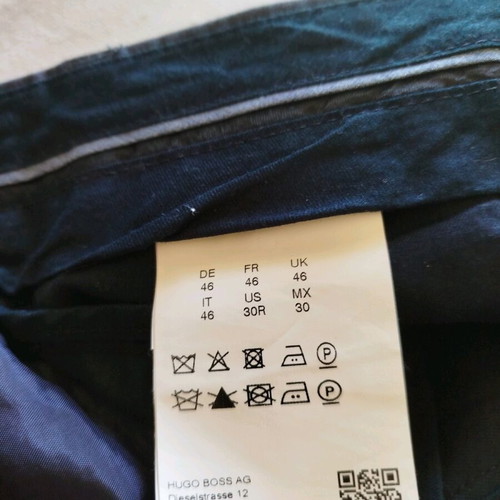 Hugo Boss men's pants like new, gray and blue, 100% wool