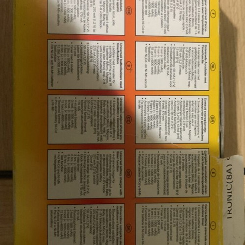 Tronic battery charger new for Ni-MH and Ni-Cd batteries