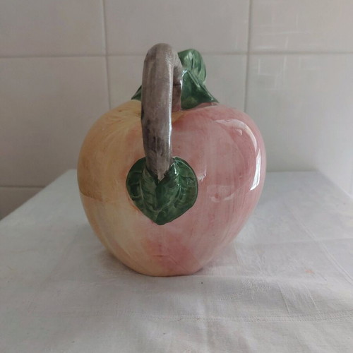 Handmade faience jug hand-painted like new