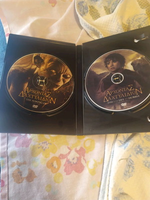 Άρχοντας των Δαχτυλιδιών συλλογή μεταχειρισμένη, δύο πρώτες ταινίες με διπλό DVD making of