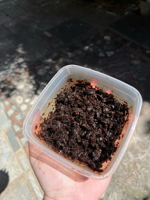 Black Hookah Tobacco Mix with Pomegranate Base like new