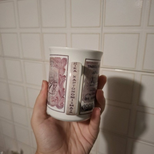 Collectible mug 1000 drachmas like new