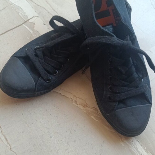 Superdry canvas sneakers black size 43 like new