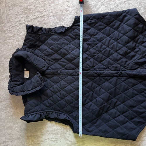 Women's black vest with collar new