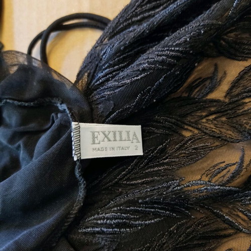 Babydoll like new, black with grey-blue details, size 2
