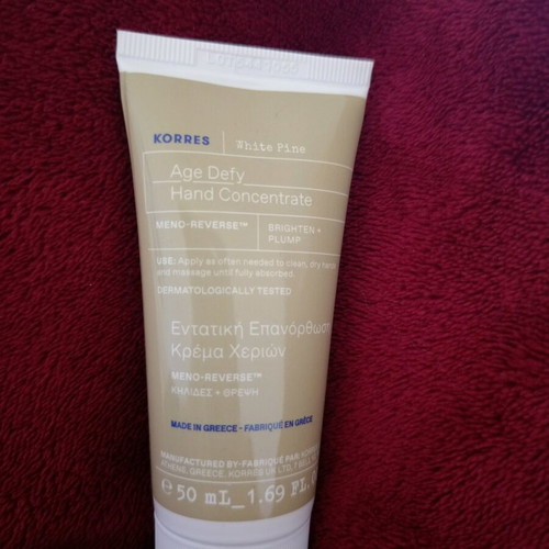 Korres White Pine Age Defy Hand Cream 50 mL new