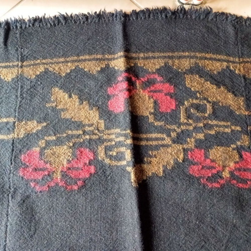 Traditional Metsovo woolen woven rug new, set of two 175x175 cm