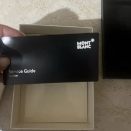 Montblanc Sartorial Card Holder Denim Blue with ID Card Holder new