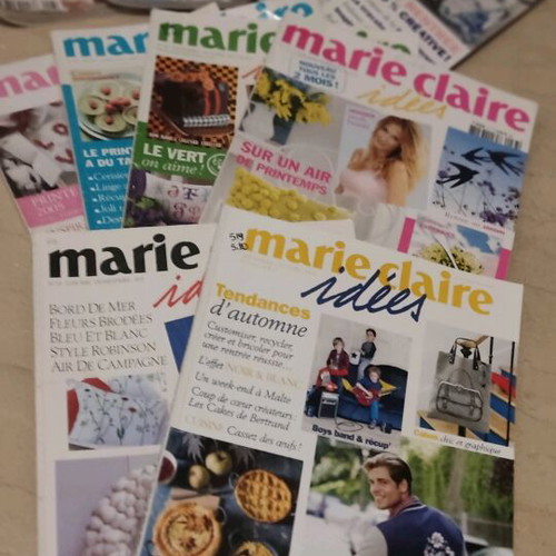 Marie Claire magazines like new with patterns and knitting