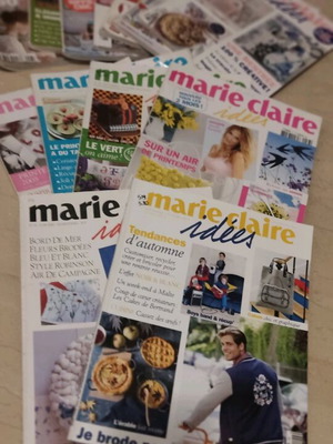 Marie Claire magazines like new with patterns and knitting