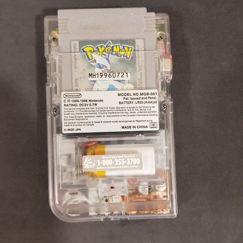 Gameboy Pocket with IPS screen and rechargeable battery new