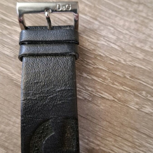 D&G women's watch used with black leather strap