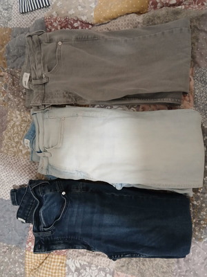 Mango jeans pack of 3 size 36 like new, low rise