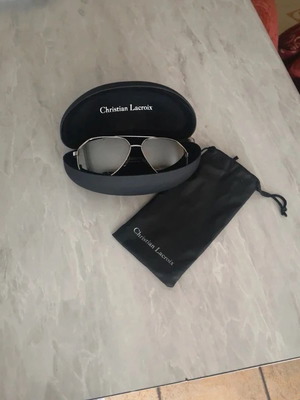 Christian Lacroix Chrome Aviator Sunglasses new with case