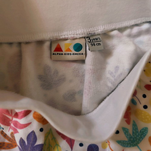 AKO set 98 cm like new, multicolored orange