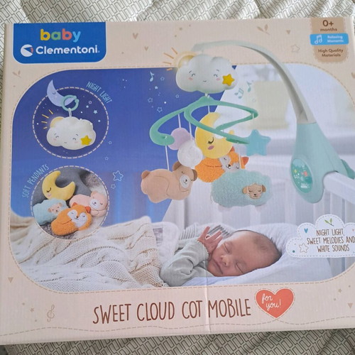 Baby Clementoni Skydreams rotating cot mobile like new