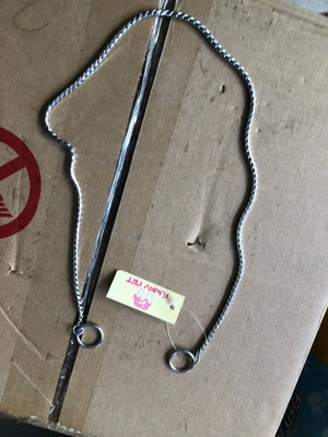Pet Interest Flat Brass Snake Chain Collar 65cm new