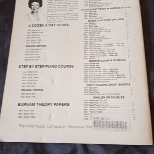 American music book used with pencil notes inside