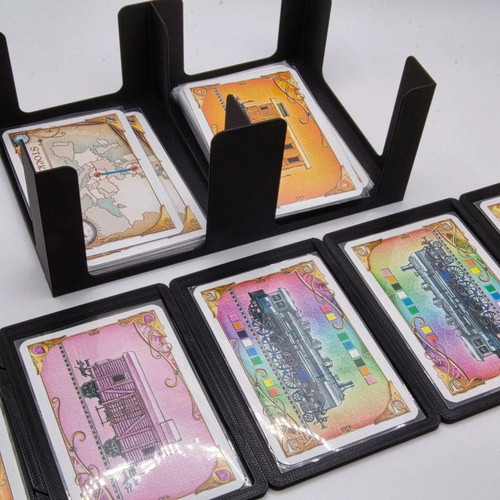 Ticket to Ride Europe Board Game Organizer new, fits sleeved cards