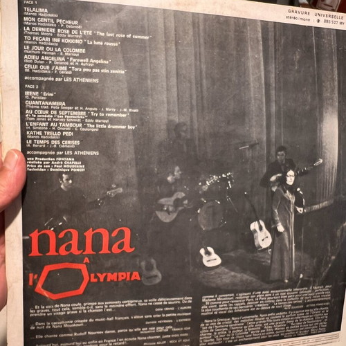 Nana Mouskouri Nana À L'Olympia LP 1967 French edition