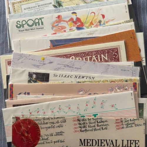 Complete United Kingdom stamp sets new, decades '60s - '80s