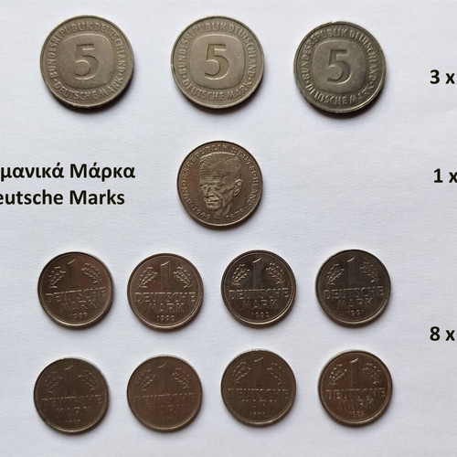 Coins used, collection of 116 from various countries