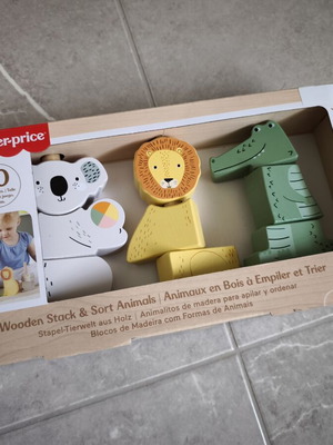 Fisher Price Wooden Stacking Toy new, 12m+