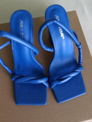 Public Desire women's royal blue sandals new, size 39