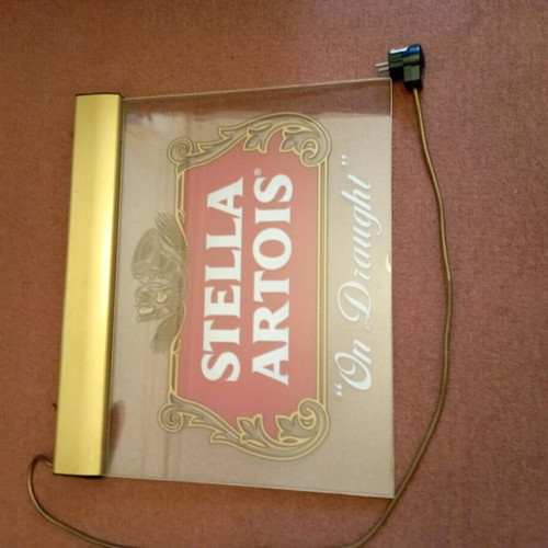 Illuminated Stella Artois beer sign like new